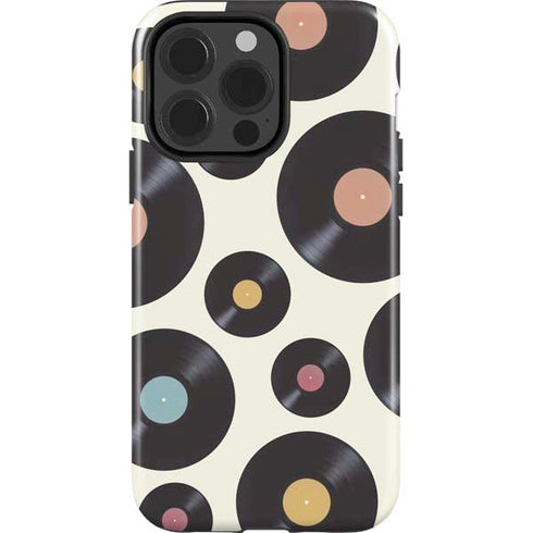 Colorful Records iPhone 15 Pro Impact Case